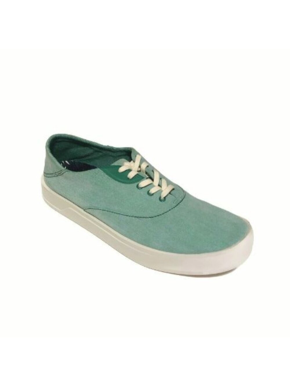 Olukai Tradewind Mens 9.5 Canvas Lace Up Boat Beach Sneakers Drop-In Heel Bamboo